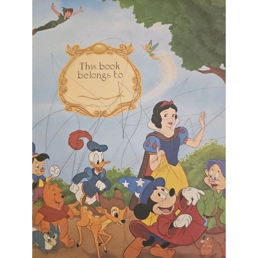Vtg Lot Of 10 Disney Classic Series Hardcover Books Dalmations Lion King Aladdin